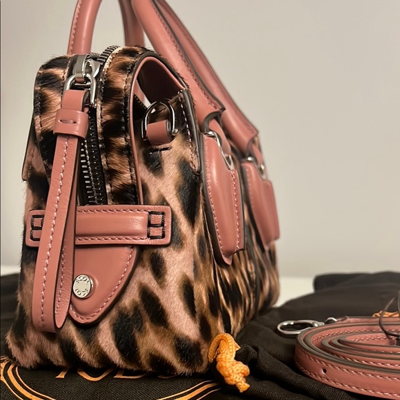 New Tods Bauletto Leopard Print Bag - Picture 5 of 9